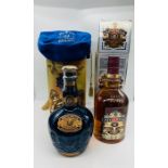 A bottle of Chivas Regal 12 year whisky and a bottle of Royal Salute 21year scotch whisky