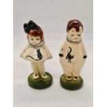 A Pair of German porcelain figures