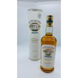 A boxed Bowmore single malt scotch whisky
