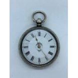 A Ladies silver hallmarked pocket watch
