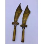 Two pieces of Trench Art Arras and Lenz