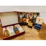 A selection of miniatures to include John Jameson whisky.