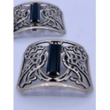 A pair of Antique Buckles by LW Paris.
