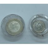 Two Indian silver coins