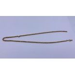 9ct yellow gold rope style necklace (5.24g)