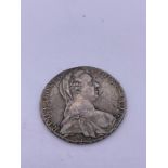 A Maria Theresia Silver Thaler Coin