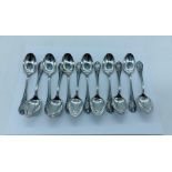 A set of twelve Cristofle teaspoons
