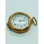 A 9ct gold ladies watch AF (7.9g)