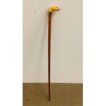 A Walking stick that comes from the estate of Peter Kauert that is reported to have belonged to