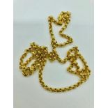 A 9ct yellow gold necklace (6.6g)