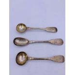 Three various Georgian silver spoons