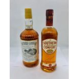 Two bottles of Southern Comfort