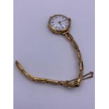 A 9ct yellow gold Ladies watch (total weight 20.9g)