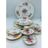 Thirteen items of Royal Crown Derby 'Derby Posies' service