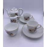 A child's tea set for two by Bavaria china