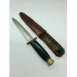 A Taylor Eye Fighting knife (1943) belonging to CPO Frank Kendall RN HMS Aldenham