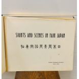 Sights and Scenes in Fair Japan, book from the Imperial Government Railways Tokyo Japan in silk