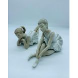 Two Nao ballerina figurines