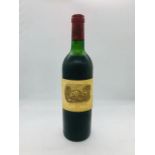A bottle of 1983 Chateau Lafite-Rothschild