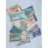 A Selection of Fifty uncirculated Worldwide banknotes