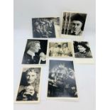 Nine promotional photographs of Sir John Gielgud in various roles.