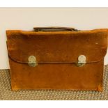 Sir John Gielgud's briefcase from the estate of his close friend Peter Kauert