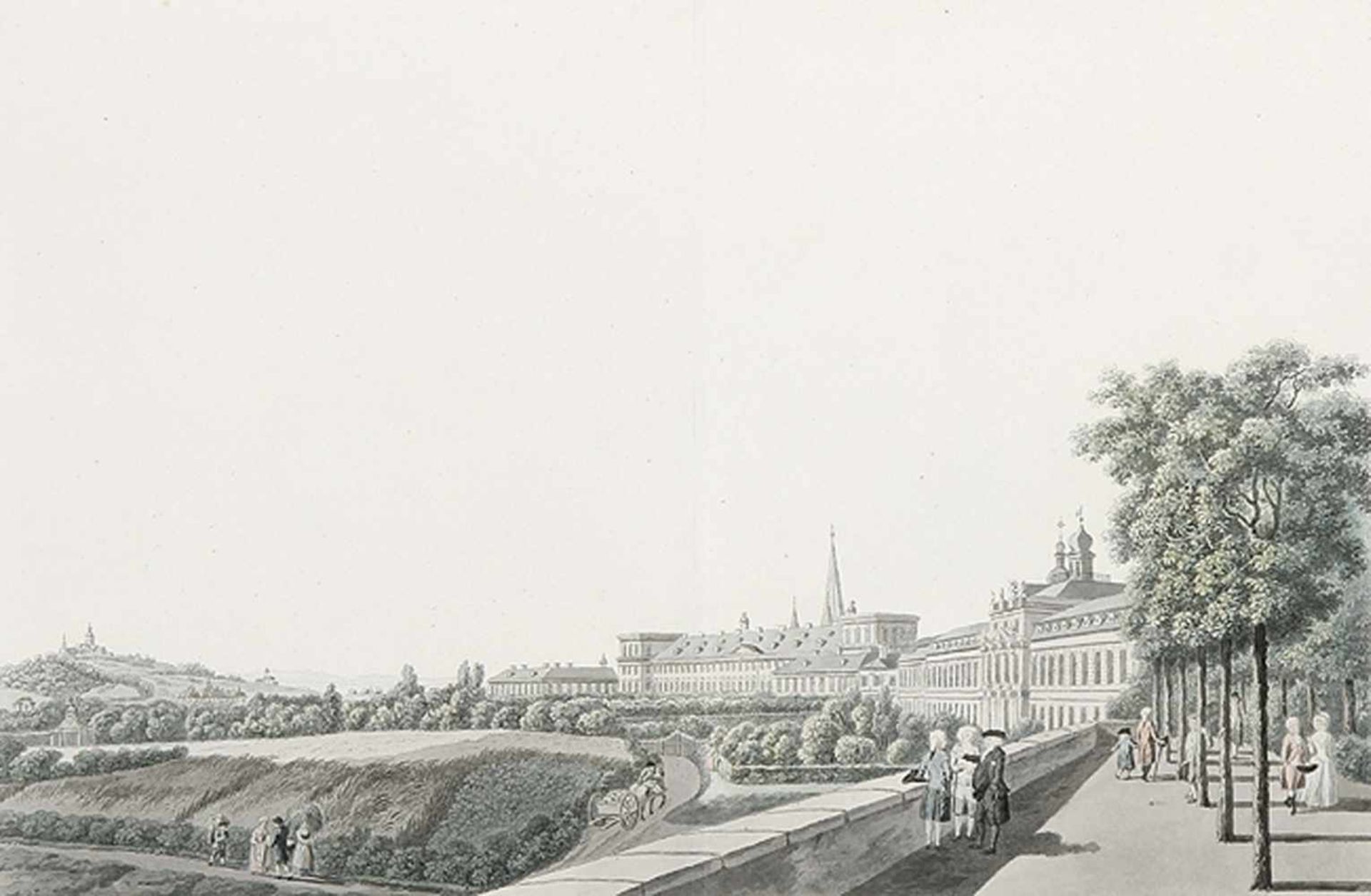 DEUTSCHLANDBonn „Ansicht des Churfürstlich-Köllnischen Residenz-Schlosses zu Bonn“. Blick vom