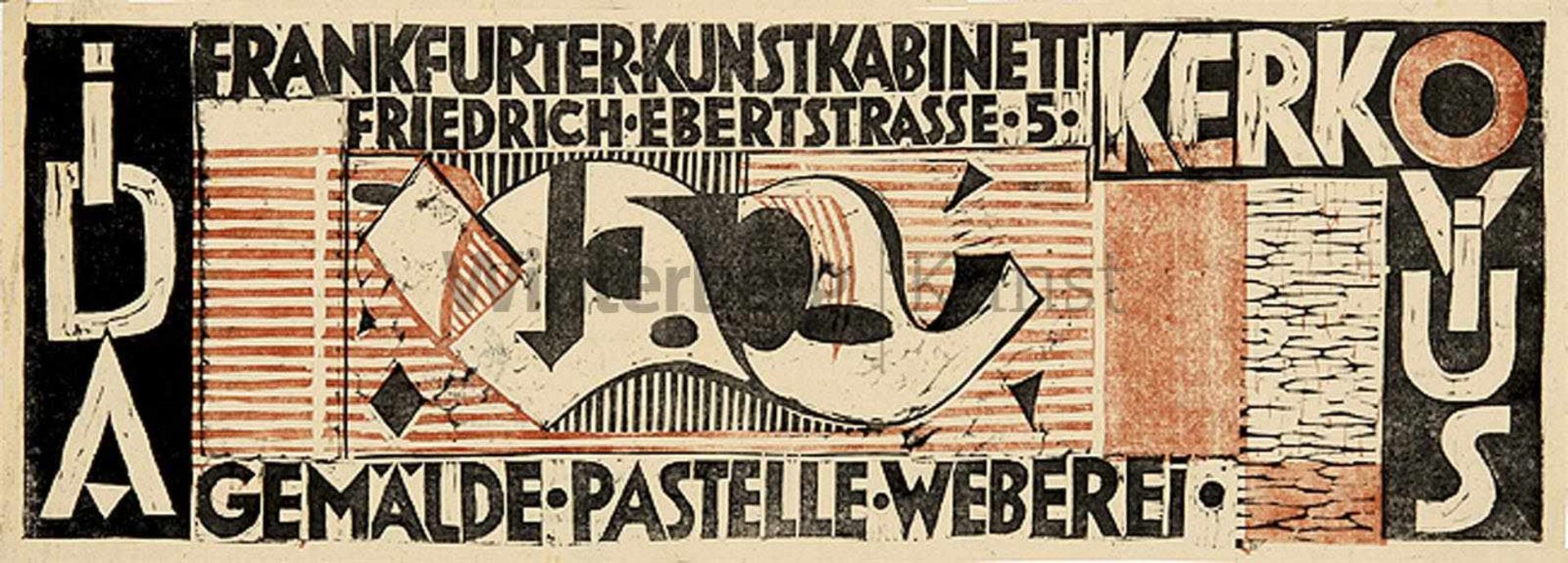 IDA KERKOVIUS Riga 1879 - 1970 StuttgartIda Kerkovius. Gemälde, Pastelle, Weberei.