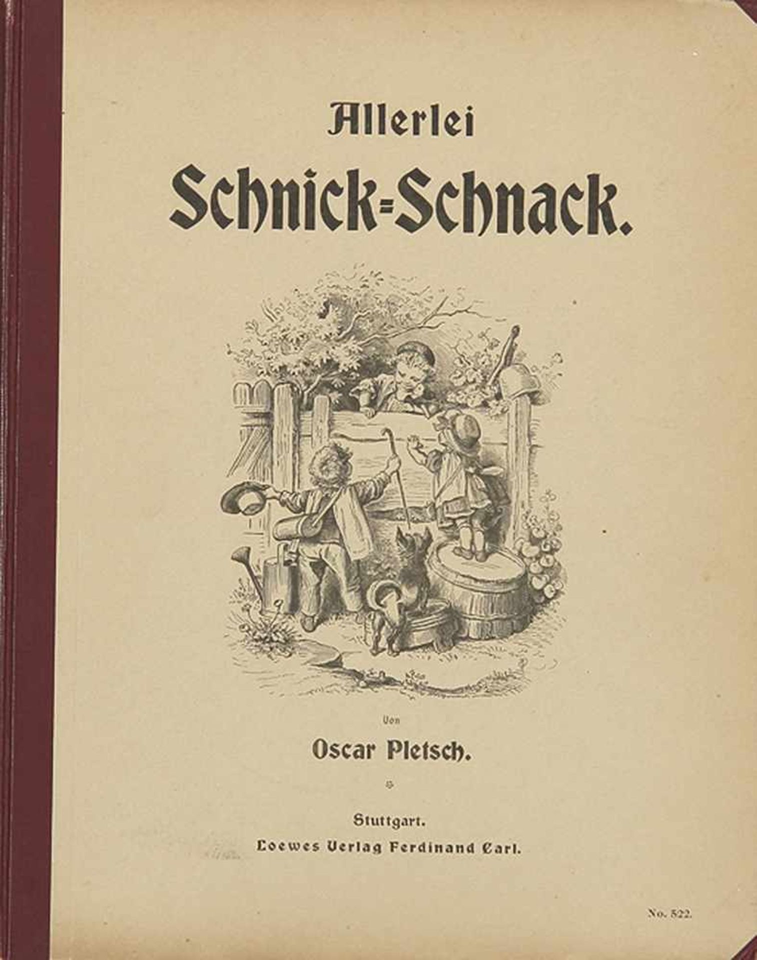 OSKAR PLETSCH Berlin 1830 - 1888 Niederlößnitz bei Dresden"Allerlei Schnick-Schnack -