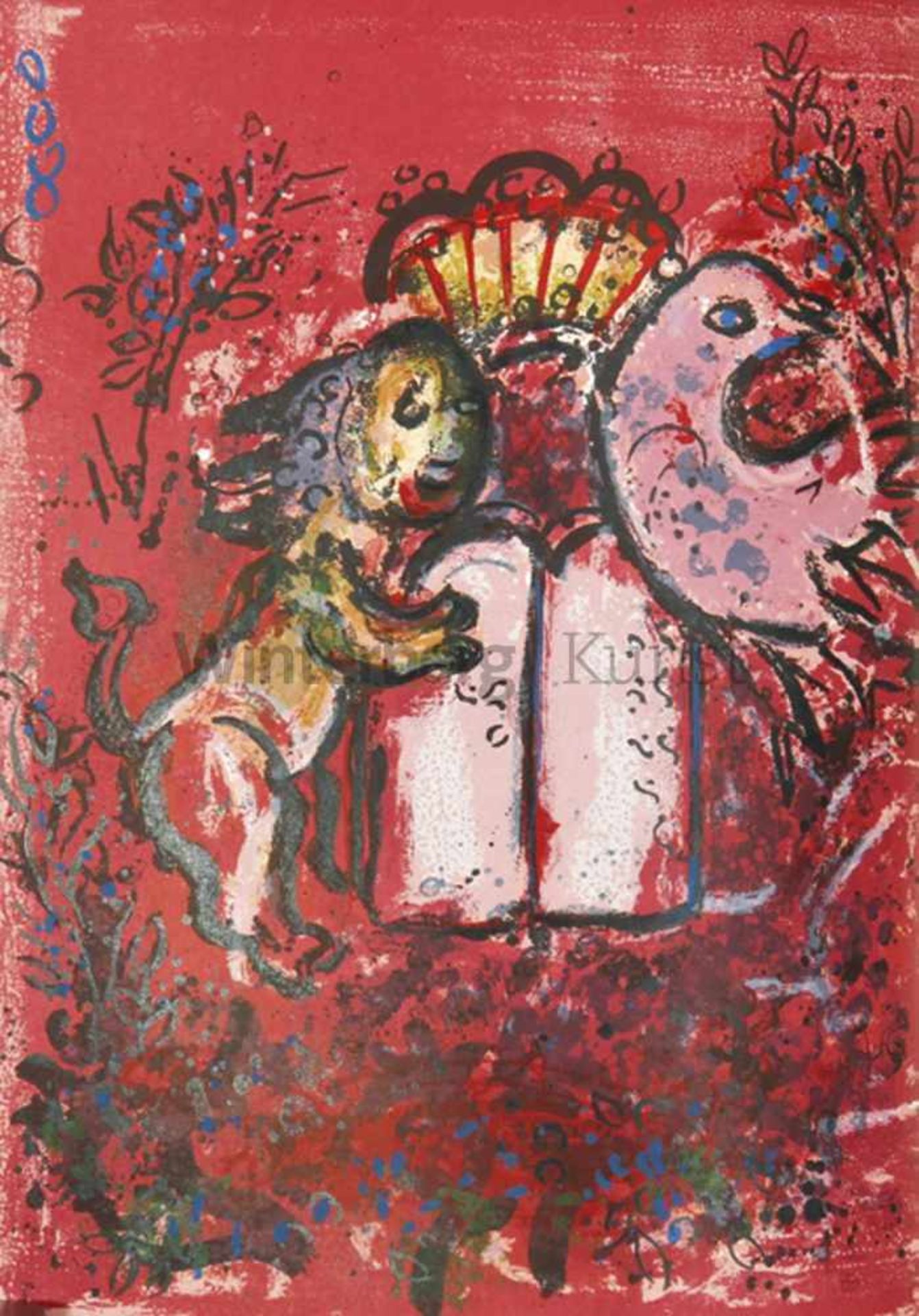 MARC CHAGALL Witebsk 1887 - 1985 Vence"Leymarie, Jean; Marc Chagall. Glasmalereien für Jerusalem.