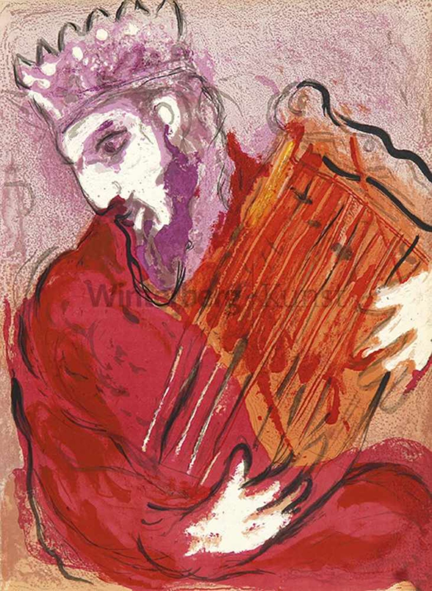 MARC CHAGALL Witebsk 1887 - 1985 Vence"Bible. Mit 30 Orig.-Lithographien (davon 18 in Farbe;