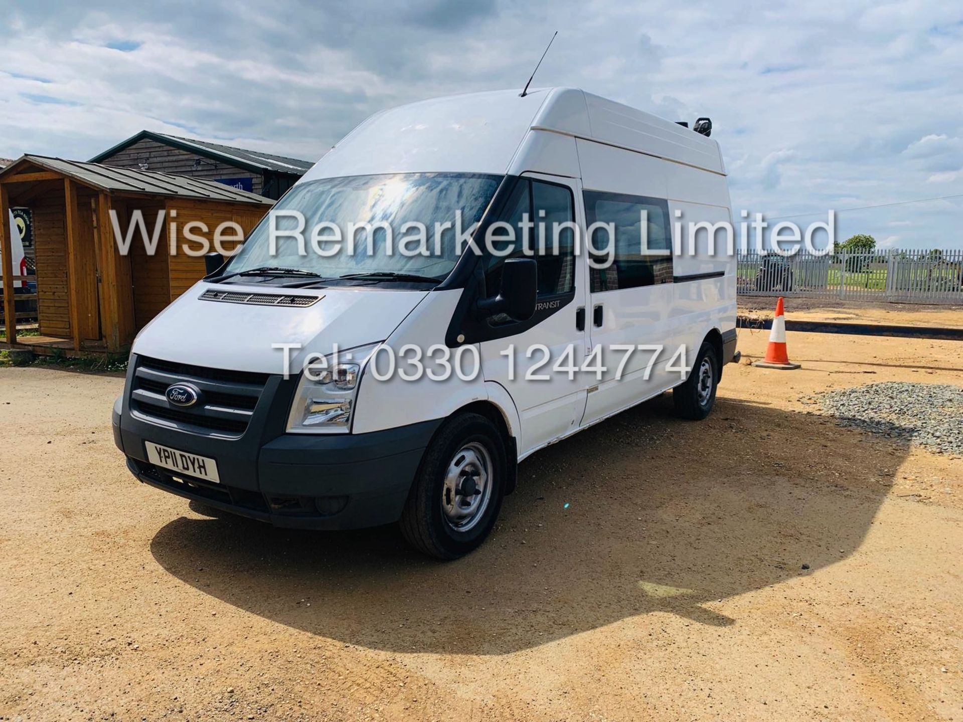 FORD TRANSIT T350L 2.4 TDCI *8 SEATER CREW VAN* (MESSING UNIT) 11 REG