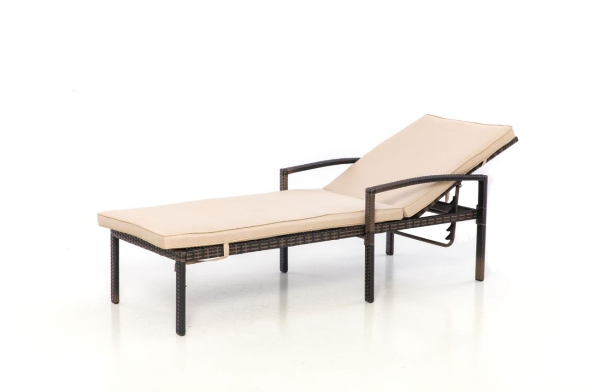 Rattan Austin Sun Lounger (Brown) *BRAND NEW* - Image 2 of 2