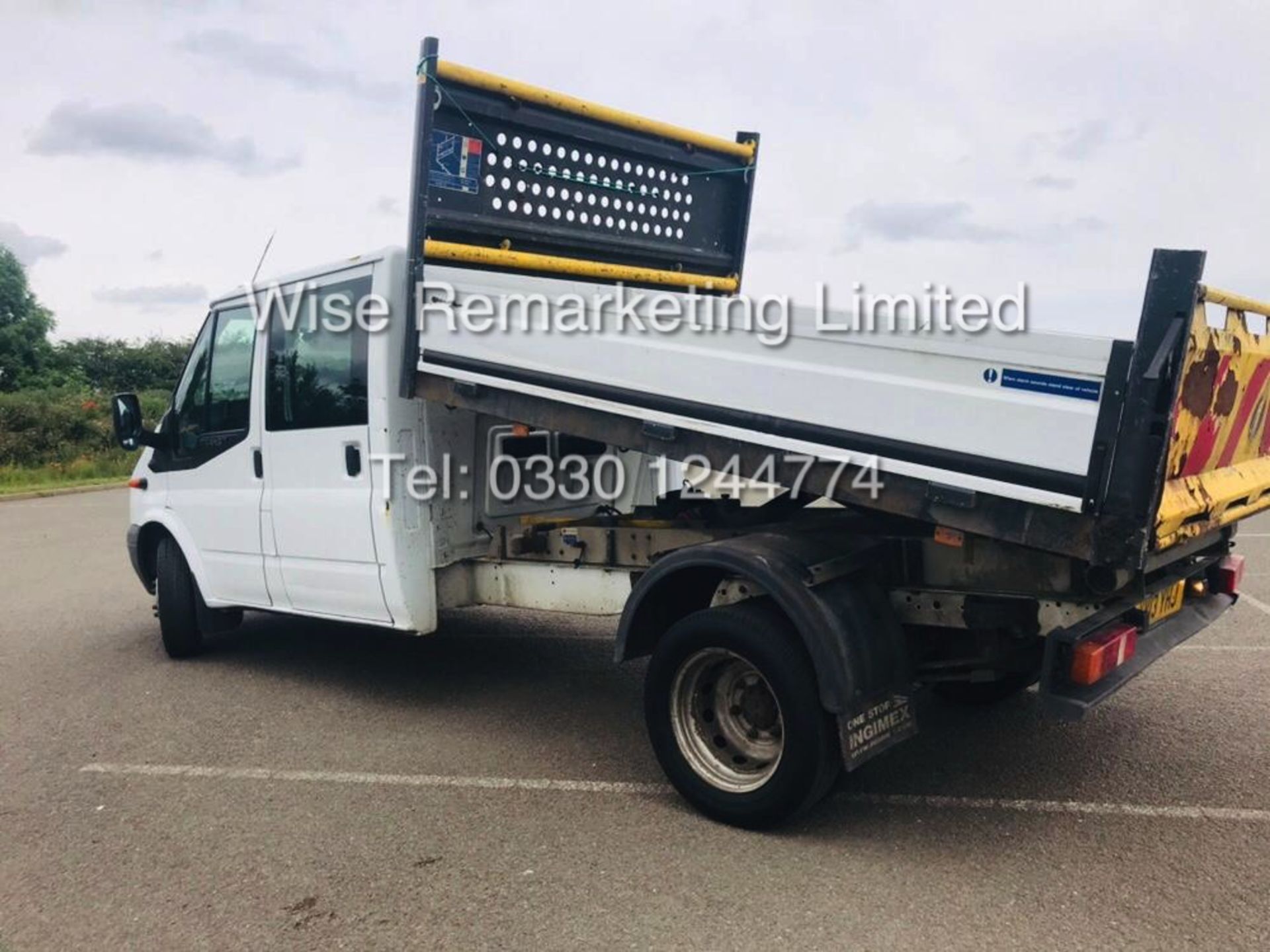 FORD TRANSIT 2.2 TDCI T350 2013 *DOUBLE CAB TIPPER* CREW VAN - 1 OWNER - Image 4 of 17