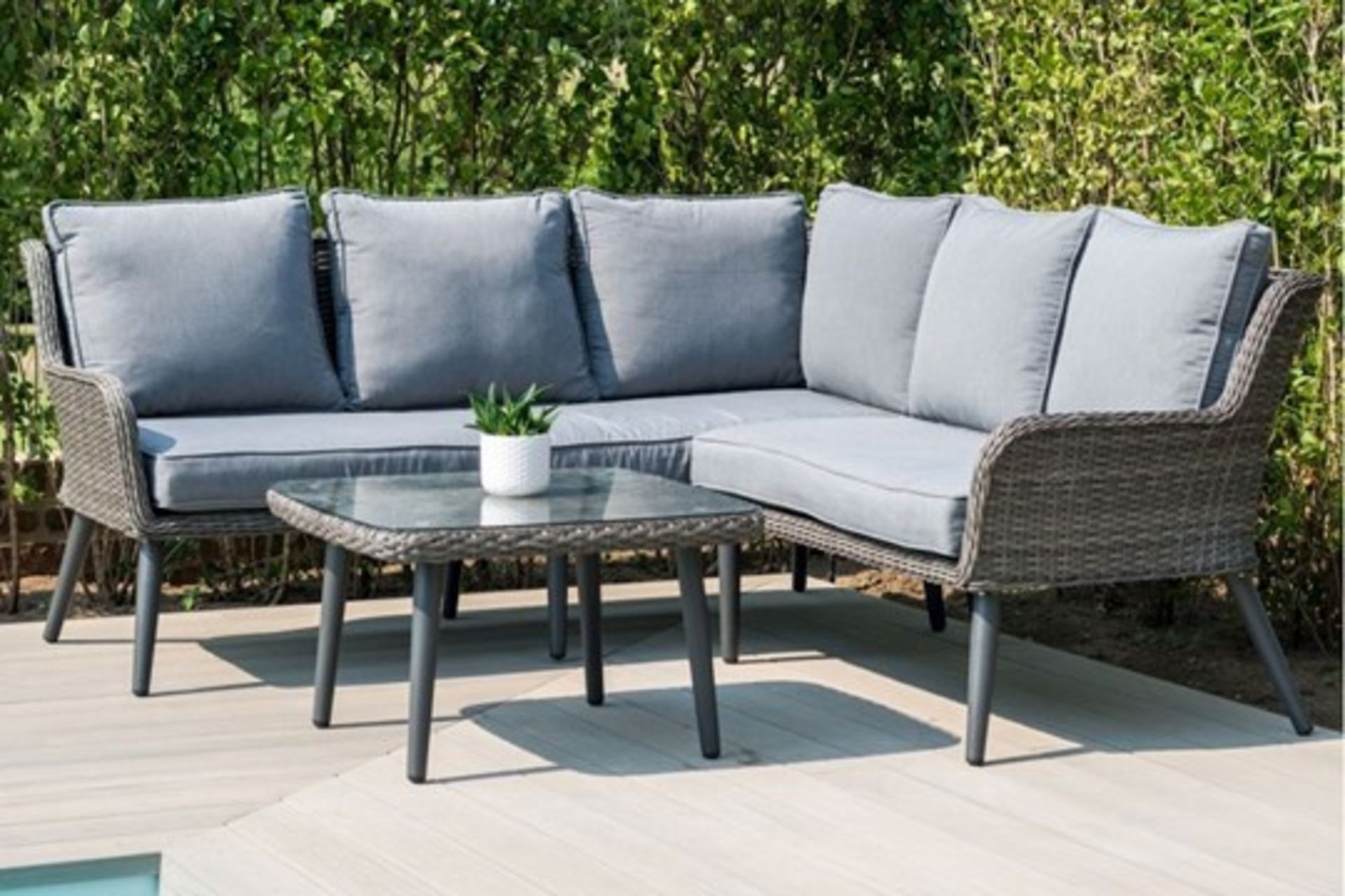 Rattan Florence Outdoor Corner Sofa Set *BRAND NEW*