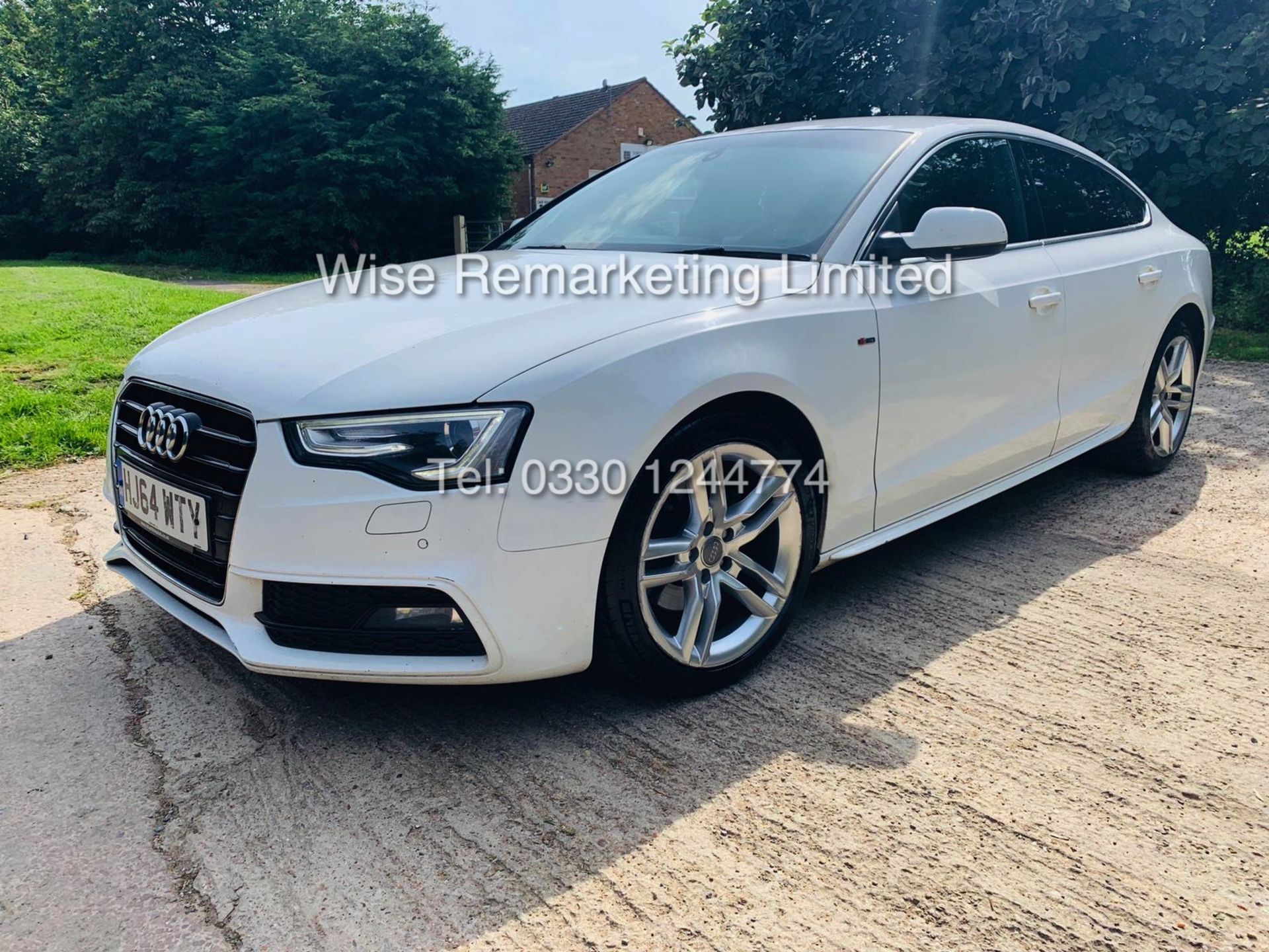 ***RESERVE MET** AUDI A5 2.0 TDI ULTRA S LINE 5DR 2015 MODEL **WHITE** FULL HISTORY- 1 OWNER - Image 3 of 29