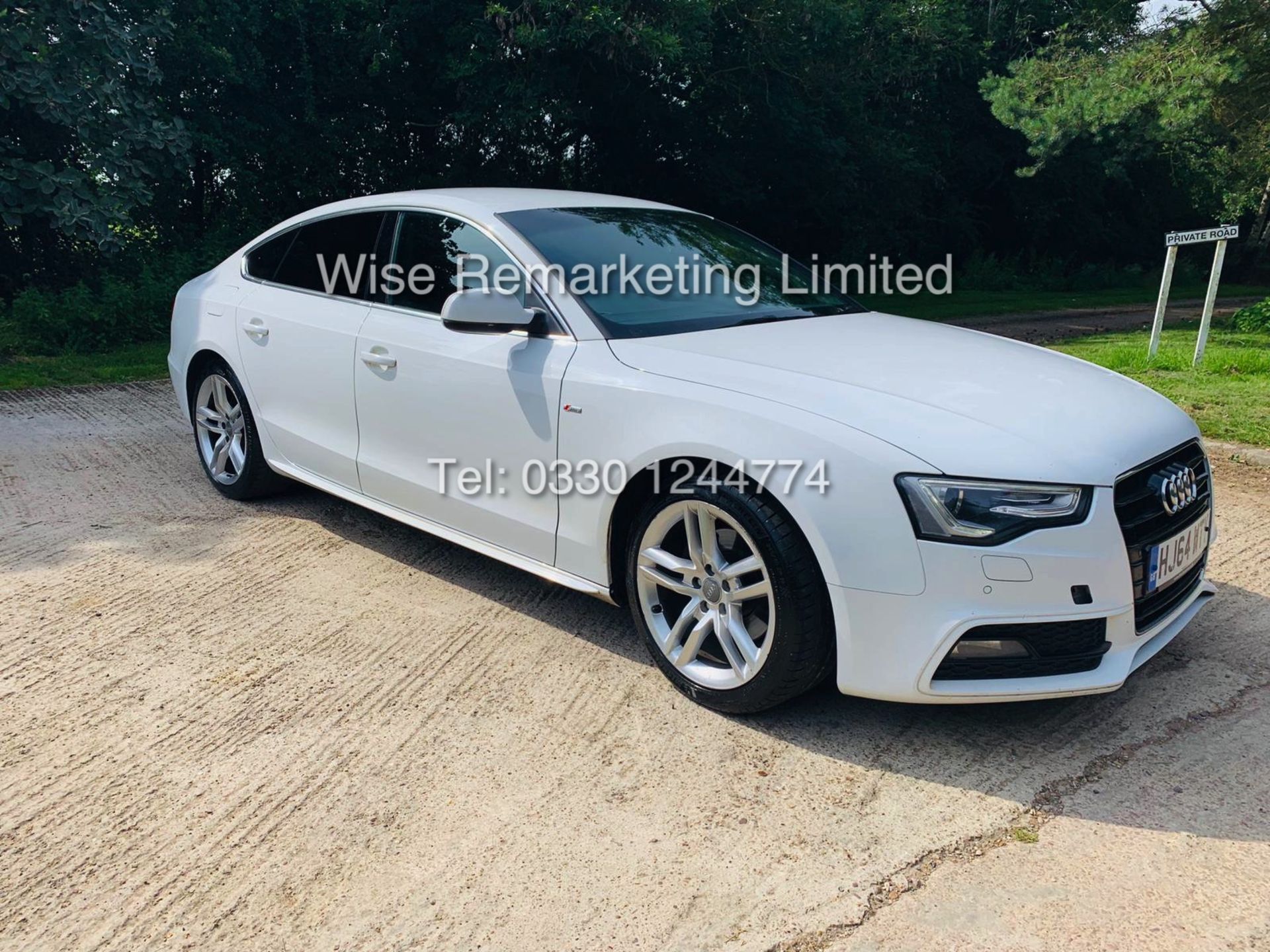 ***RESERVE MET** AUDI A5 2.0 TDI ULTRA S LINE 5DR 2015 MODEL **WHITE** FULL HISTORY- 1 OWNER