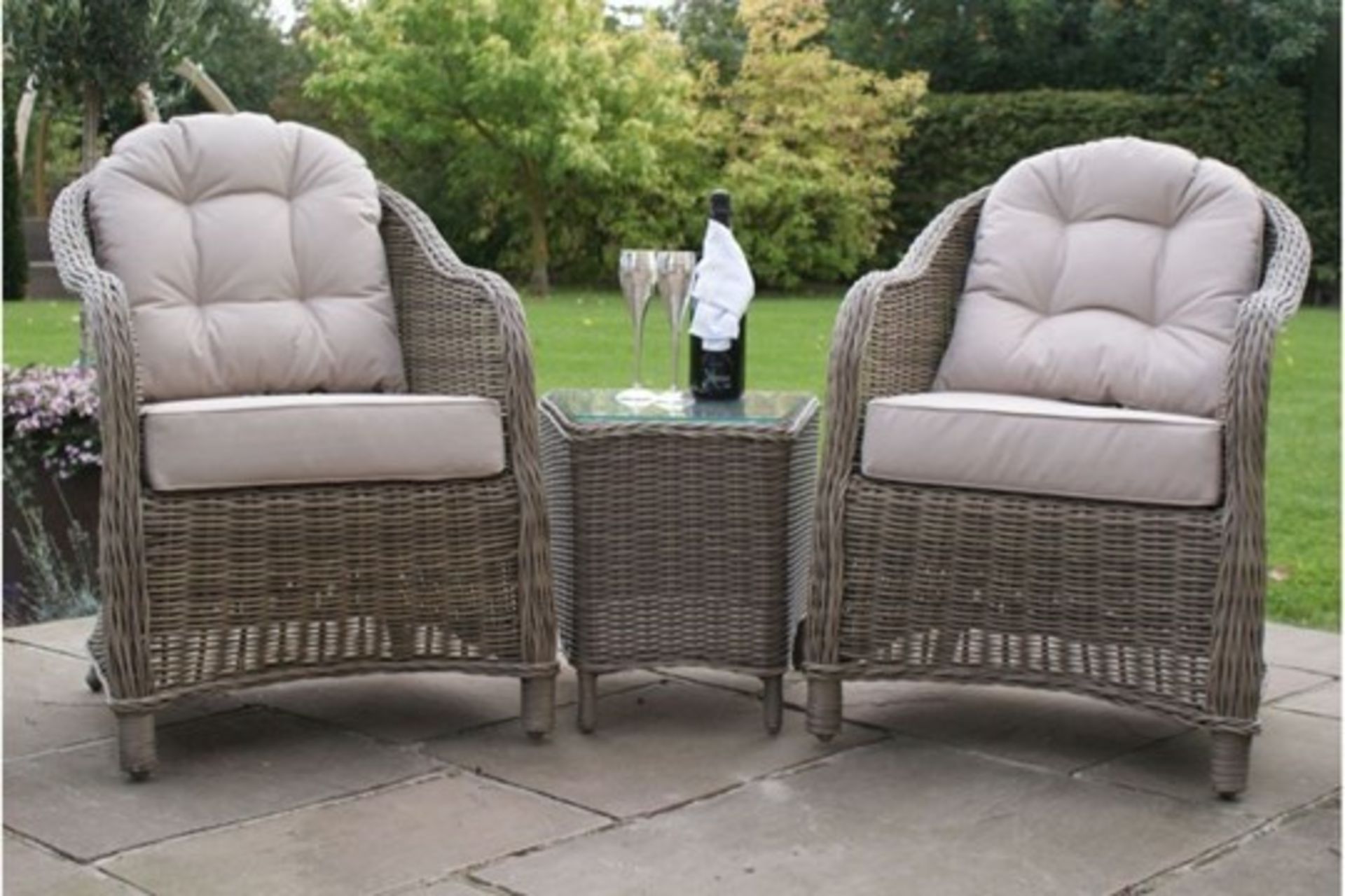 Rattan Winchester 3 Piece Outdoor/Conservatory Lounge Set *BRAND NEW* - Image 2 of 2