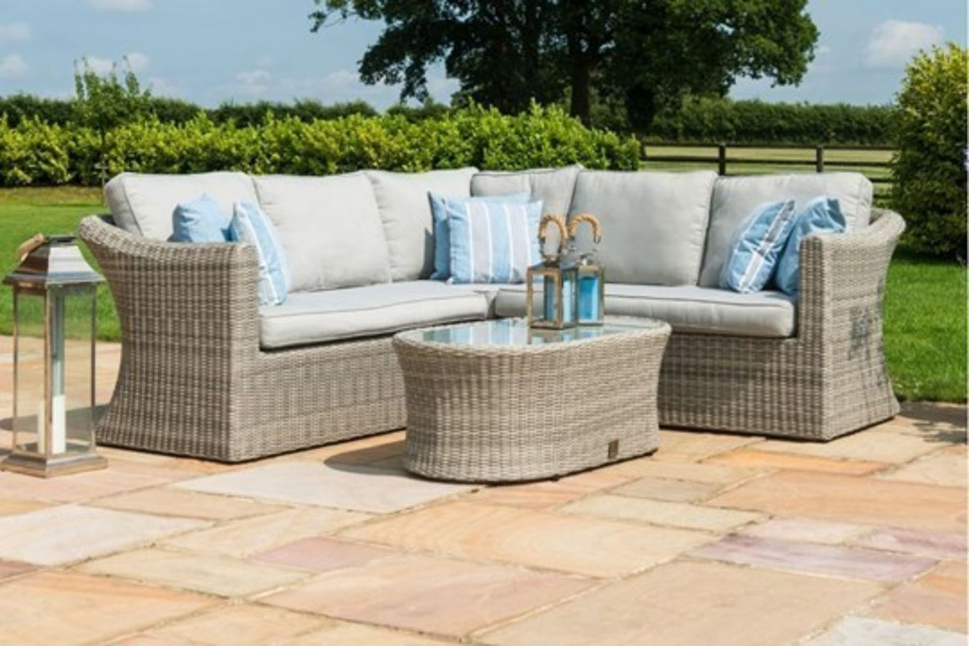 Rattan Oxford Garden Small Corner Group Set *BRAND NEW*