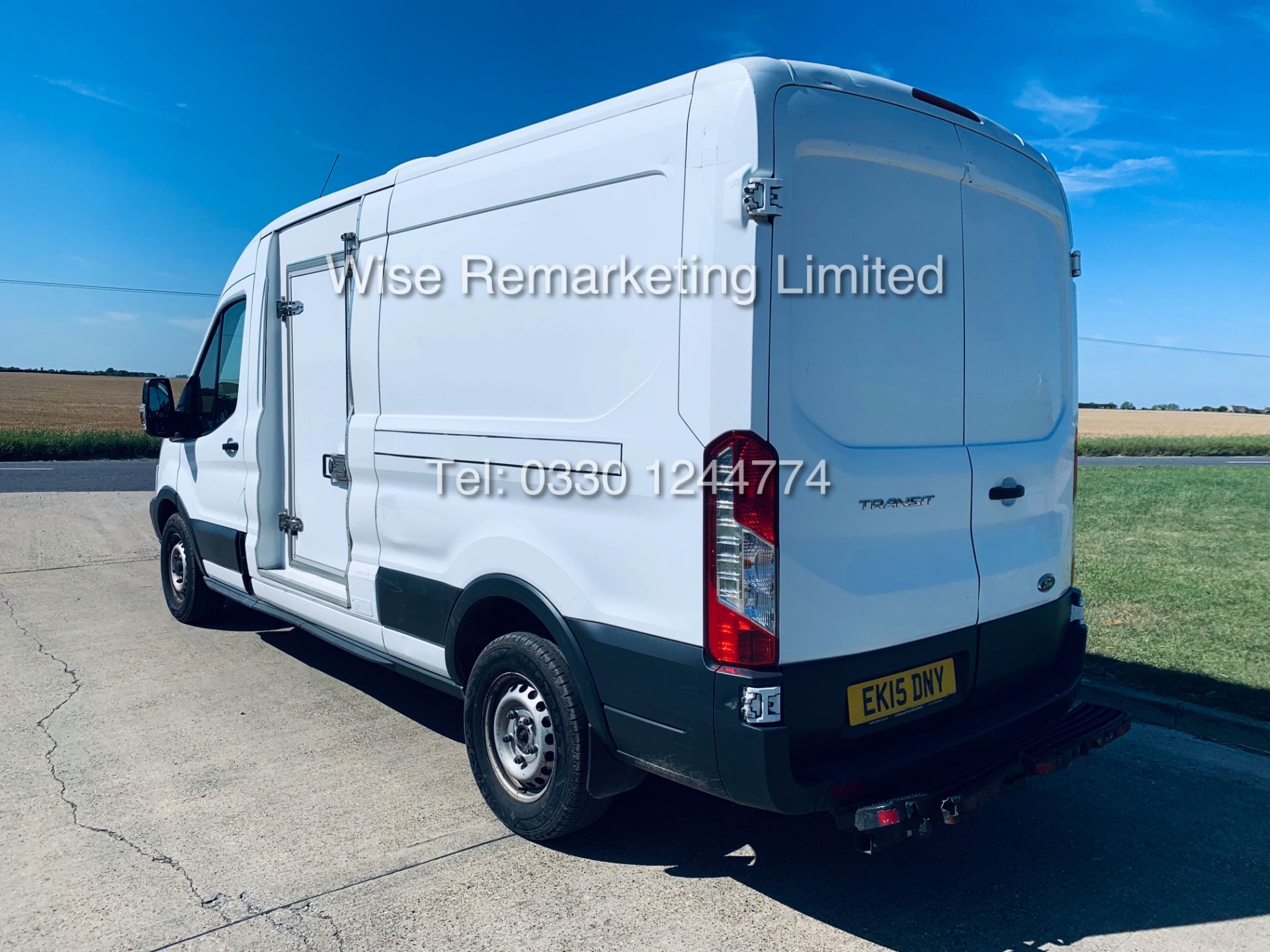 **RESERVE MET** FORD TRANSIT 350 LWB 2.2 FRIDGE VAN (2015) GAH UNIT WITH 2 COMPARTMENTS **SAT NAV** - Image 7 of 13