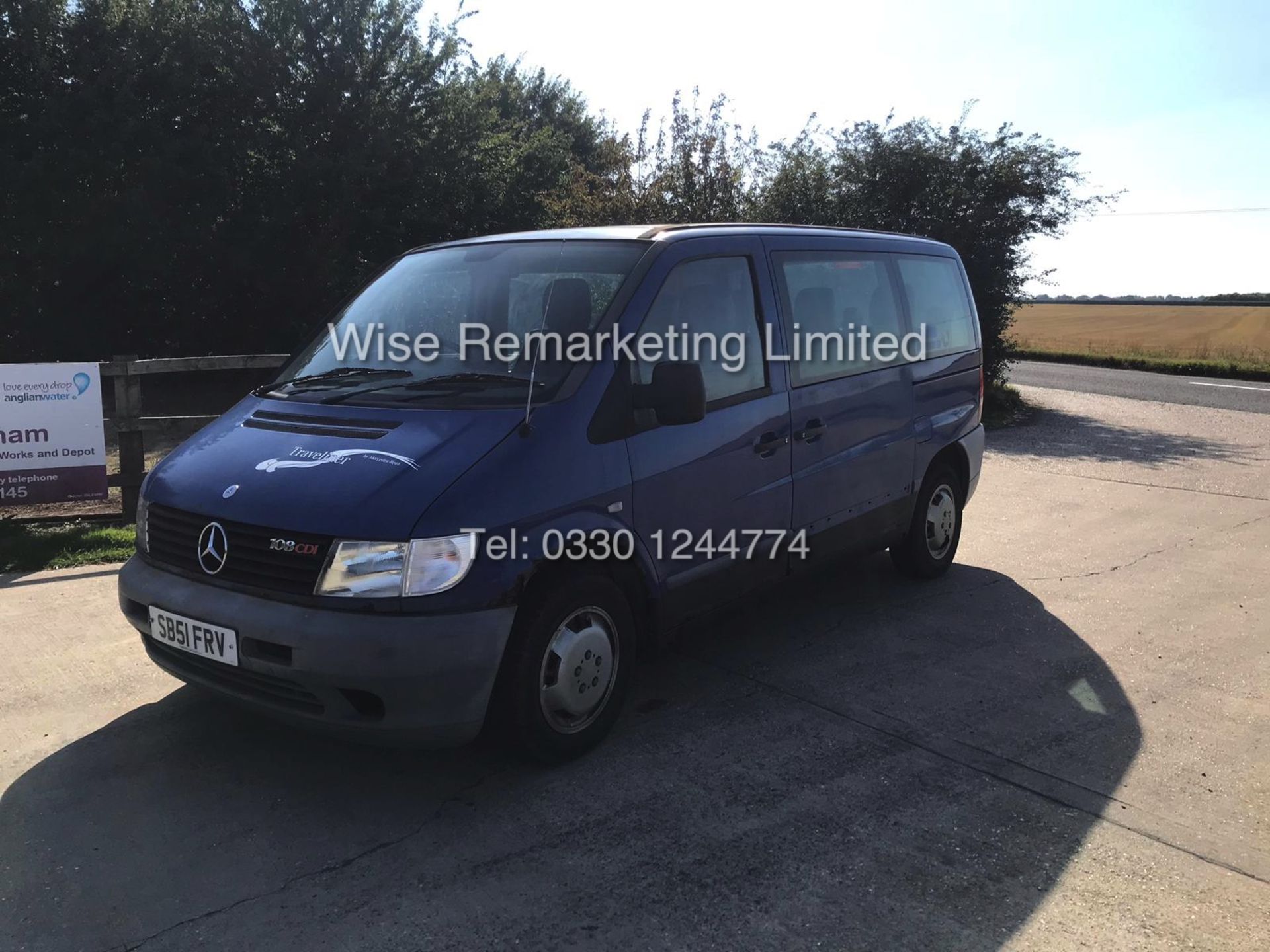 MERCEDES VITO 108 2.1 CDI TRAVELINER **7 SEATER MINI BUS** 2002 51 REG