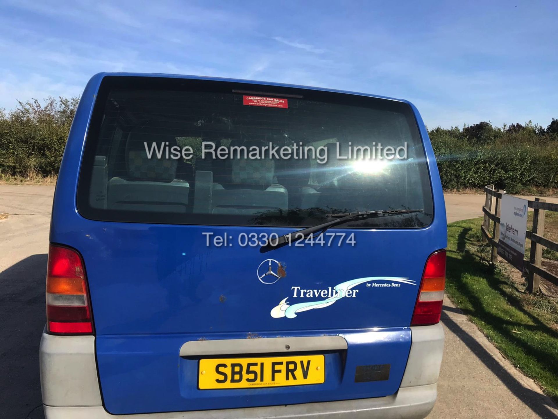 MERCEDES VITO 108 2.1 CDI TRAVELINER **7 SEATER MINI BUS** 2002 51 REG - Image 3 of 10