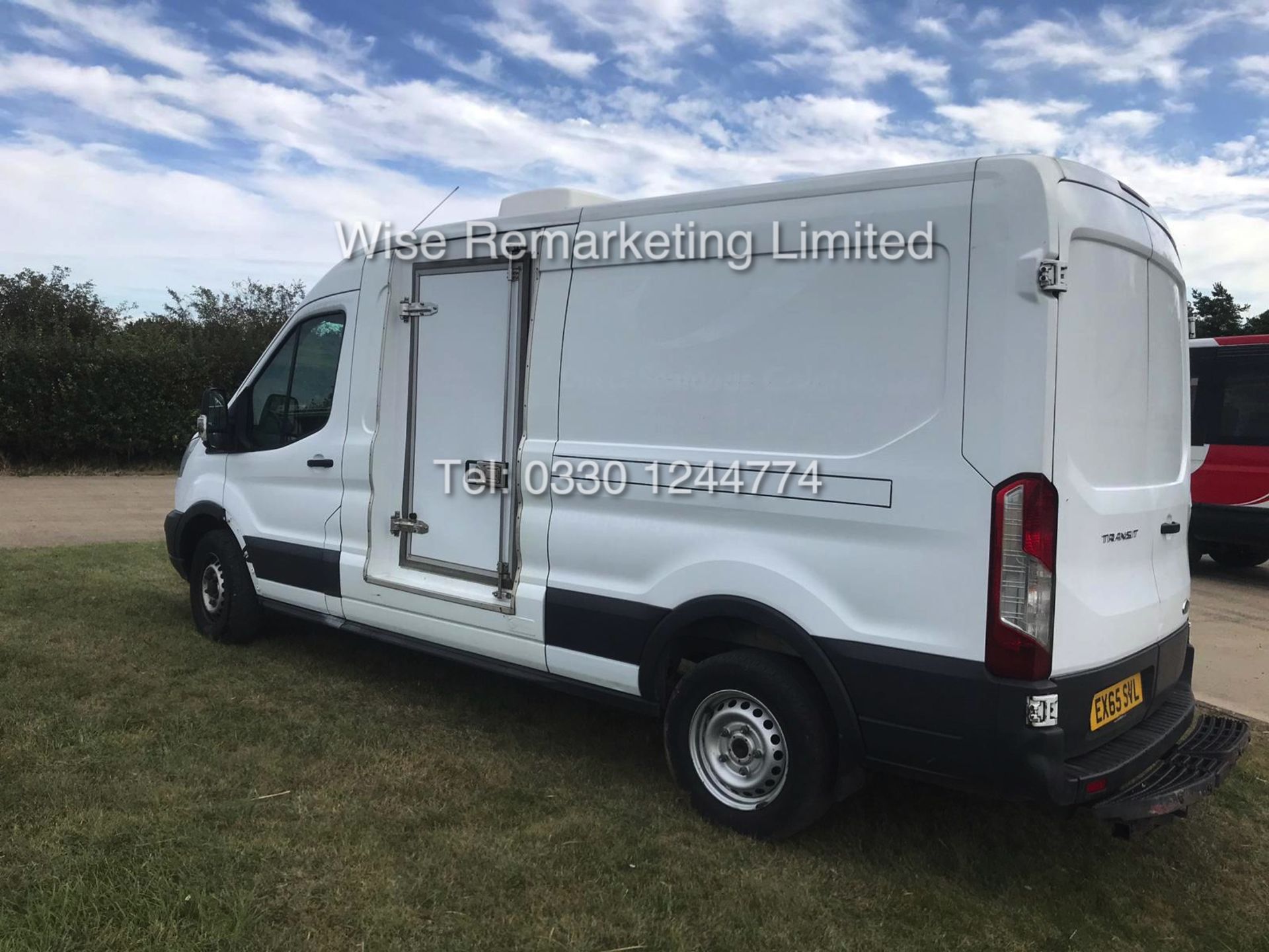 FORD TRANSIT 350 2.2 LWB FRIDGE VAN (2015 65 REG) GAH UNIT WITH 2 COMPARTMENTS - 1 KEEPER FROM NEW - Image 3 of 14