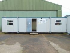 9.6 x 3m Anti-Vandal Portable 2 x Office Unit