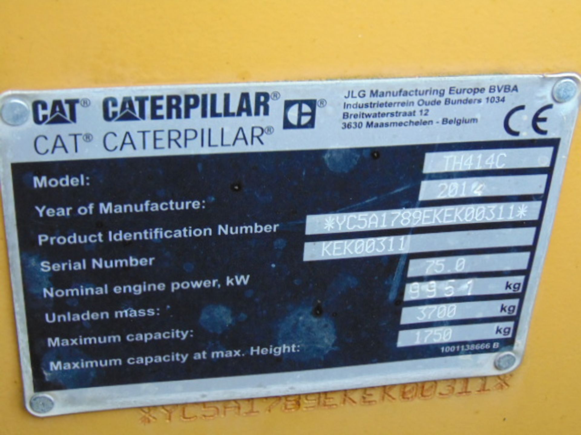2014 Caterpillar TH414C 3.6 ton Telehandler - Image 27 of 27
