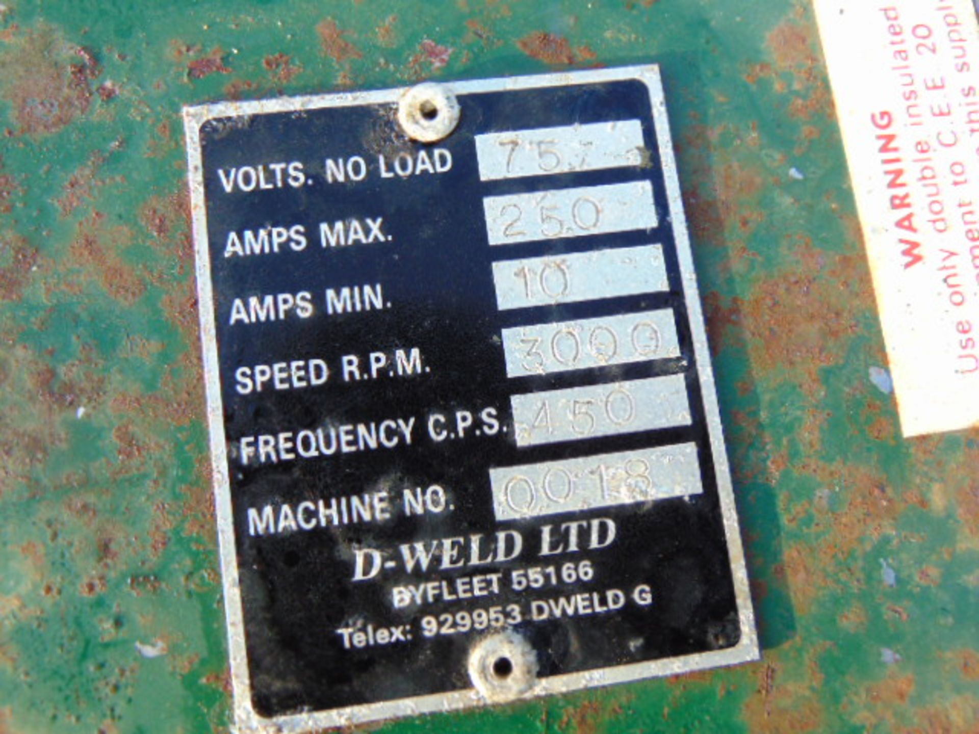 D Weld Portable Diesel Welder - Image 8 of 17