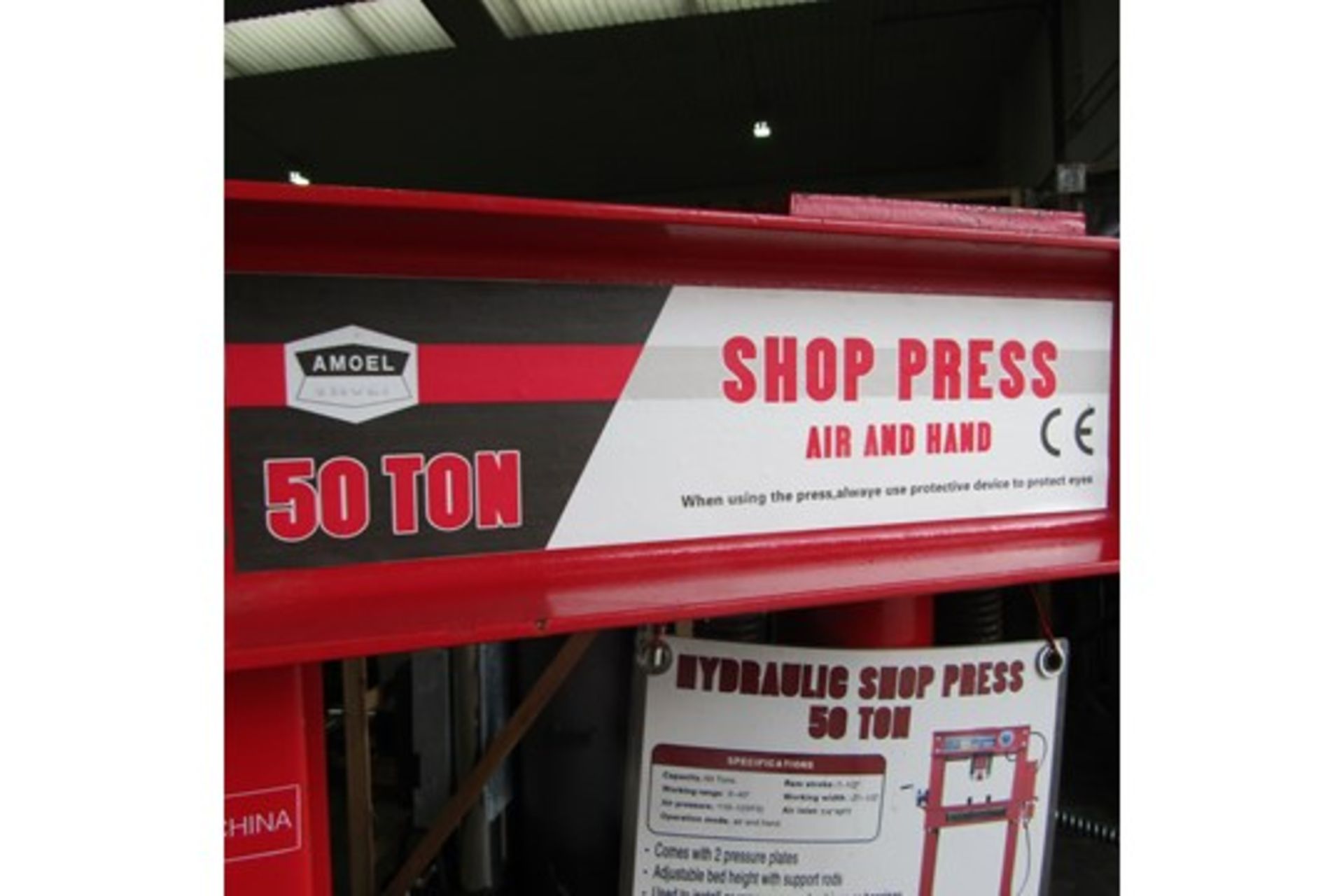 ** BRAND NEW ** Amdel 50 TON Hydraulic Shop Press - Image 8 of 12