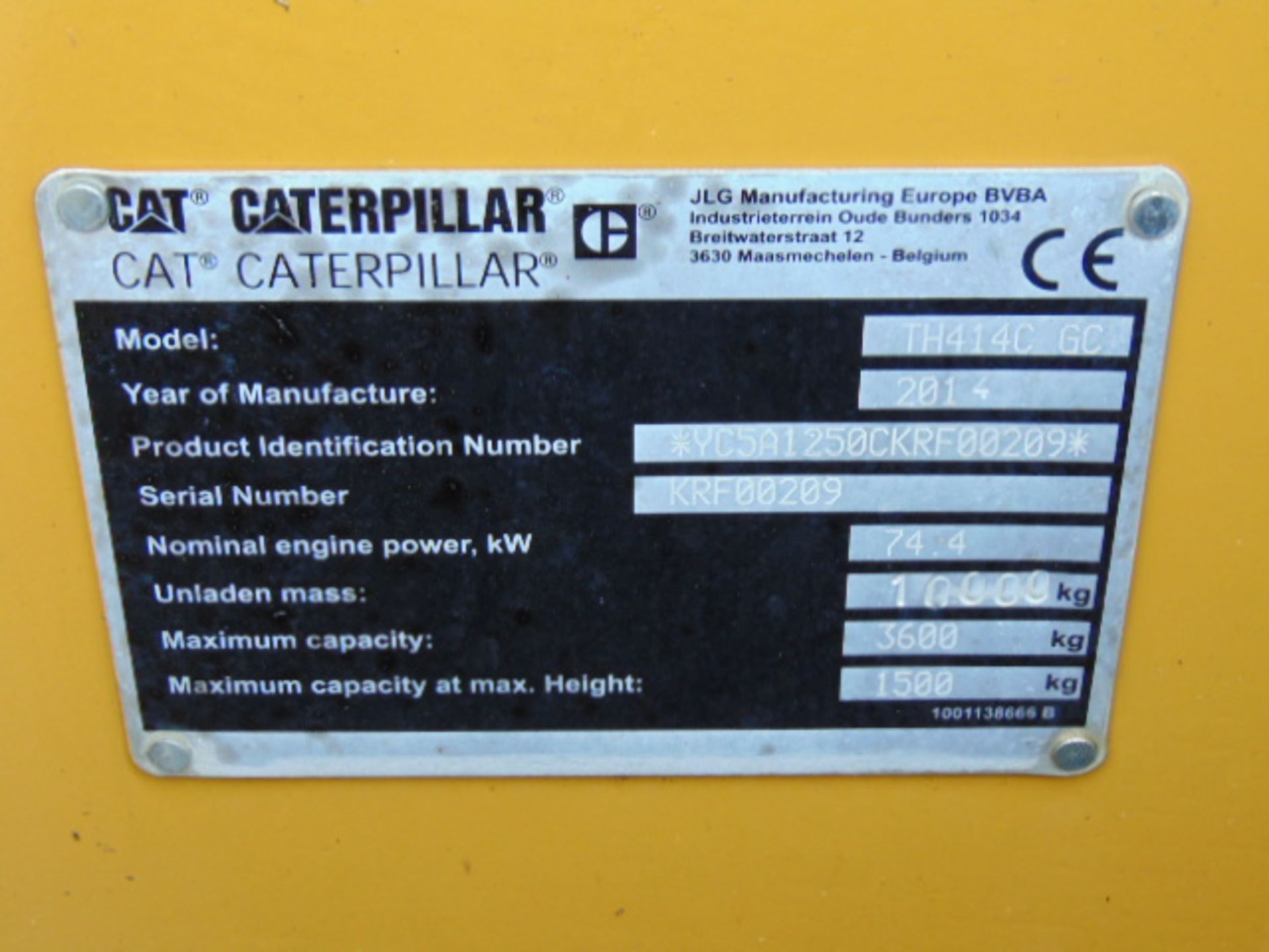 2014 Caterpillar TH414C GC 3.6 ton Telehandler - Bild 23 aus 23
