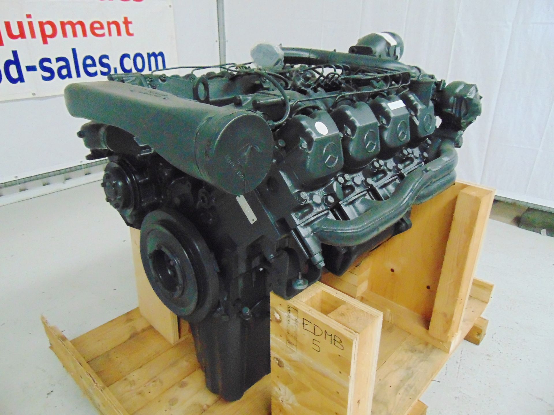 Factory Reconditioned Mercedes-Benz OM402LA V8 Twin Turbo Diesel Engine - Image 12 of 16