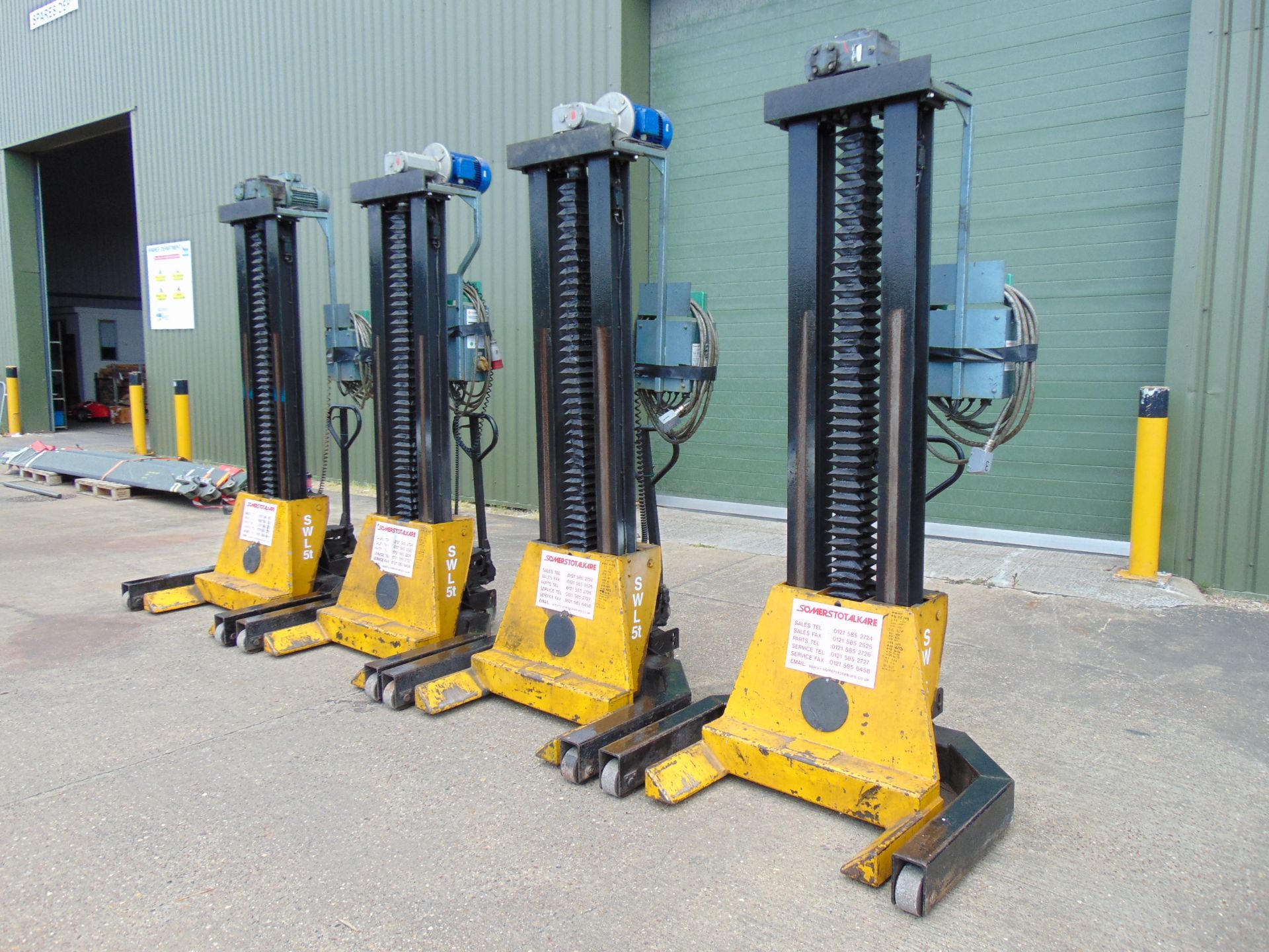 Set of 4 Somers 5T Mobile Column Vehicle Lifts (5T Per Column) - Image 3 of 16